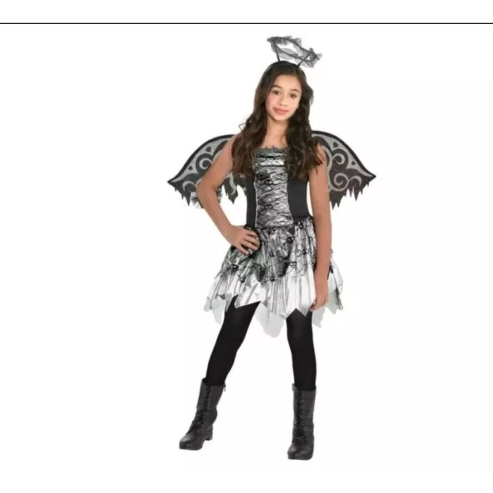 Fallen Angel Girl Child XL  14-16 Halloween Costume 6 Piece Dress Up